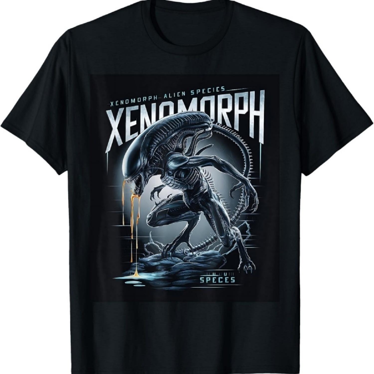 

Alien 45th Anniversary Xenomorph 1979 Movie Poster In Space T-Shirt XXXXXL