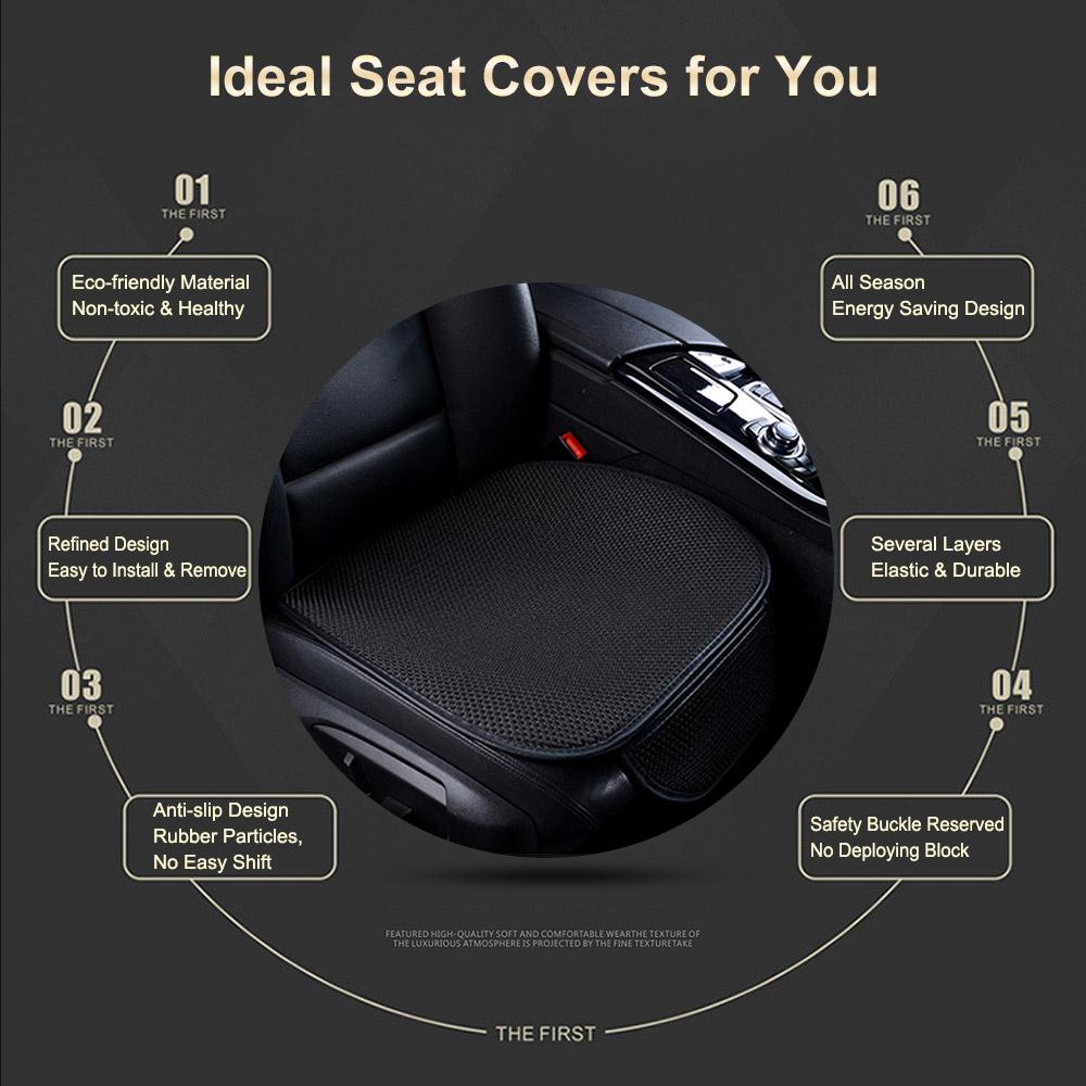 Luxury Car Seat Cover Car Ice Silk Anti-slip Seat Cushion Cool Seats Cushions Automobile Seat Cover Cushion Pad