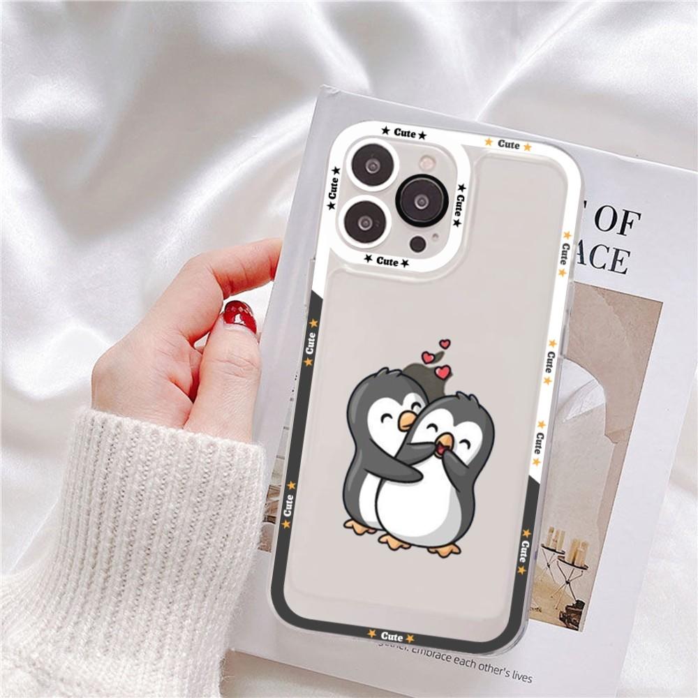 Cute Cartoon Penguin Phone Case For Redmi 7 8 9 A For Redmi Note 5 7 8 9 10 11 Pro Max 4G 5G Funfas
