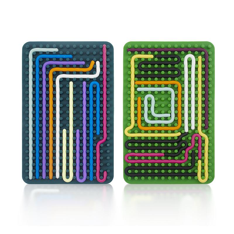 Children's Early Education Educational Toys Silicone Sensory Decompression Board Portable Silicone Board Decompression Toy Press