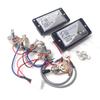 ProBucker Alnico 2 Humbucker Pickup Set for Gibson Les Paul Neck & Bridge Pickups with 2-Conductor Quick Connect Terminals, 2V2T Wiring Harness, and V