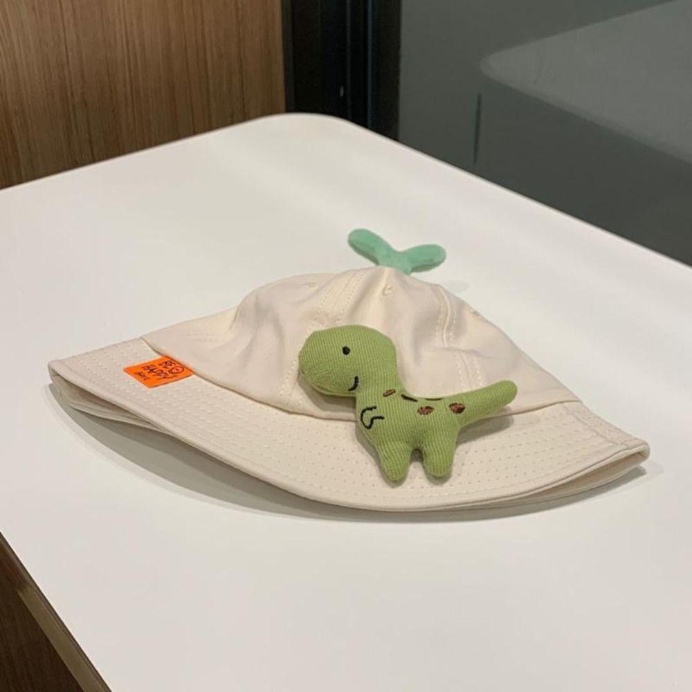 Casual Fisherman Hats Cartoon Dinosaur Sunshade Hat New Bucket Hat  Spring Summer