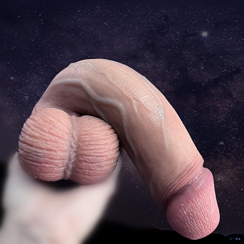 Ultra-Soft Full-Body Dildo, Flexible & Bendable Silicone Adult Toy, Squeezable Design for Women, Couples & Intimate Play