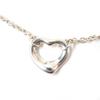 Great TIFFANY&Co. Bracelet Open Heart 5P Silver SV925 Women Used