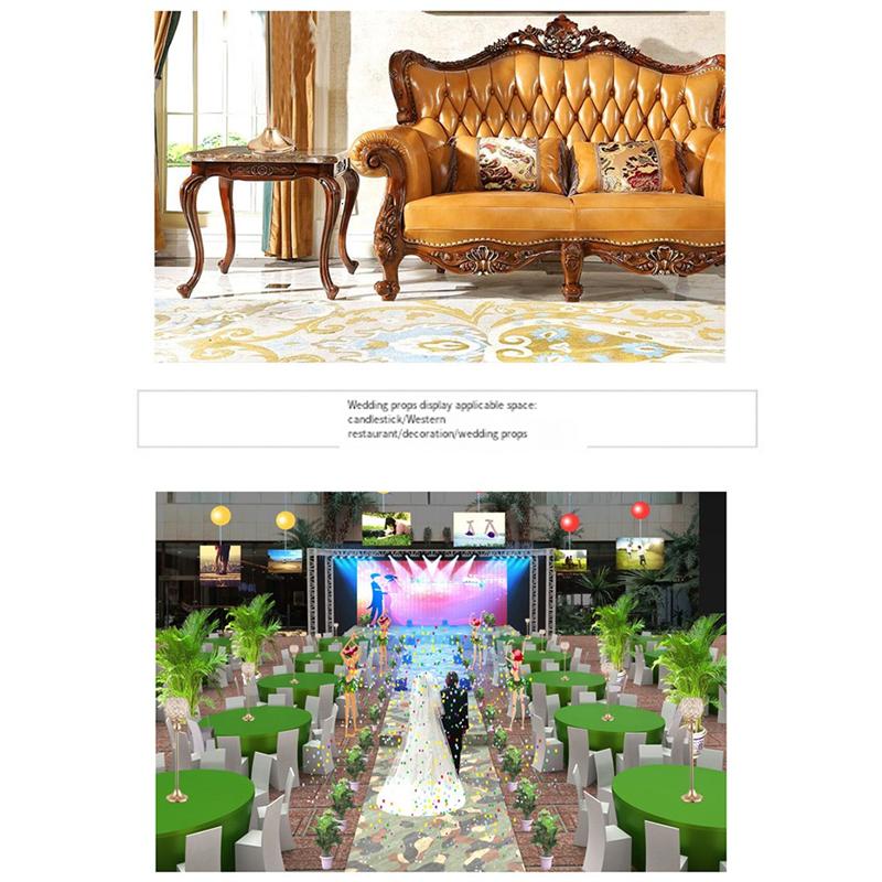 M-Modern-2PCS Kerzenhalter Tischdekorationen Metall Kristall Kerzenständer Für Hochzeitstisch Party Kirche Moderne Deko, Du