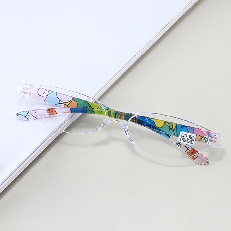 Reading Glasses Men Unisex Blue Printed Presbyopia Glasses Women Clear Lens +1.0 To +4.0