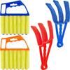 Washable Air Conditioner Vent & Blind Cleaning Brush with Removable, Fluffy Seven-Tooth Design