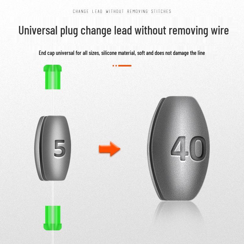 Japanese Hollow Olive-Shaped Lead Sinkers for Raft Fishing - Bridge Valve Accessories for Quick Bites & Long Casts