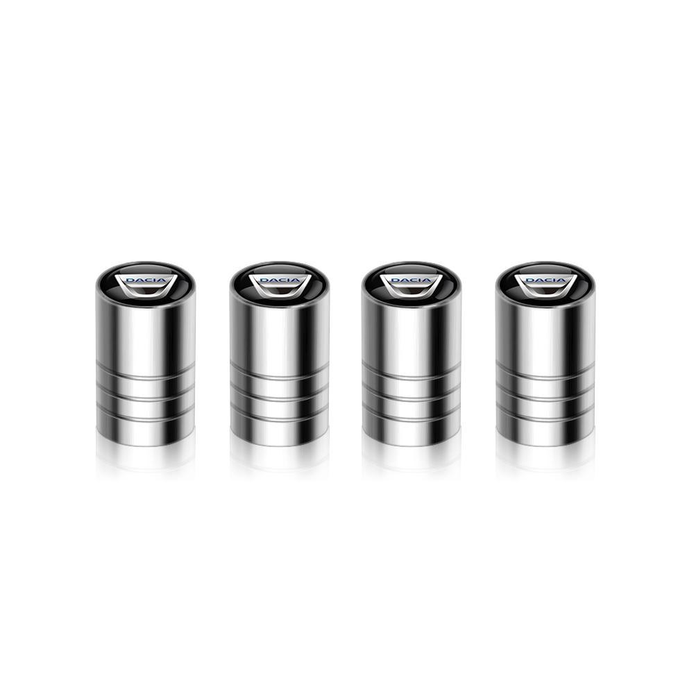Novas 4 Peças Tampas de Válvula de Pneu de Roda de Carro Coberturas de Haste de Ar Acessórios Para Dacia Duster Logan Spring Sandero Stepway Dokker Lodgy Jogger