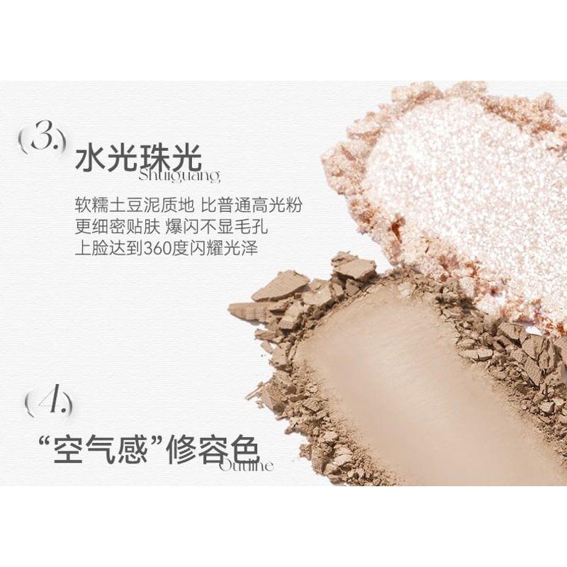 NOVO - Shimmer Dual-Tone Highlighter Palette - 3 Types