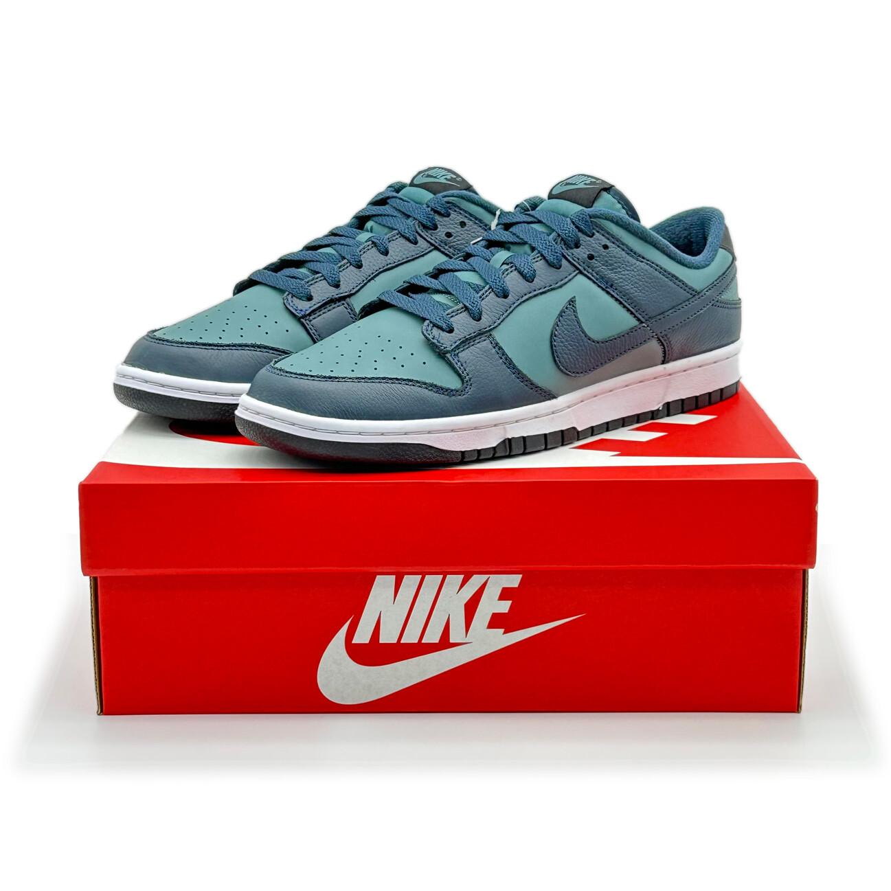 

DR9705-300 Nike Dunk Low Armory Navy Black Mineral State White 9.5