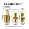 Copper Valve Cap 1/8 1/4 NPT M8*1 Brass Fitting Cap Used Valve Cores of Car Motorcycle and Bicycle Tires Durable Air Valve