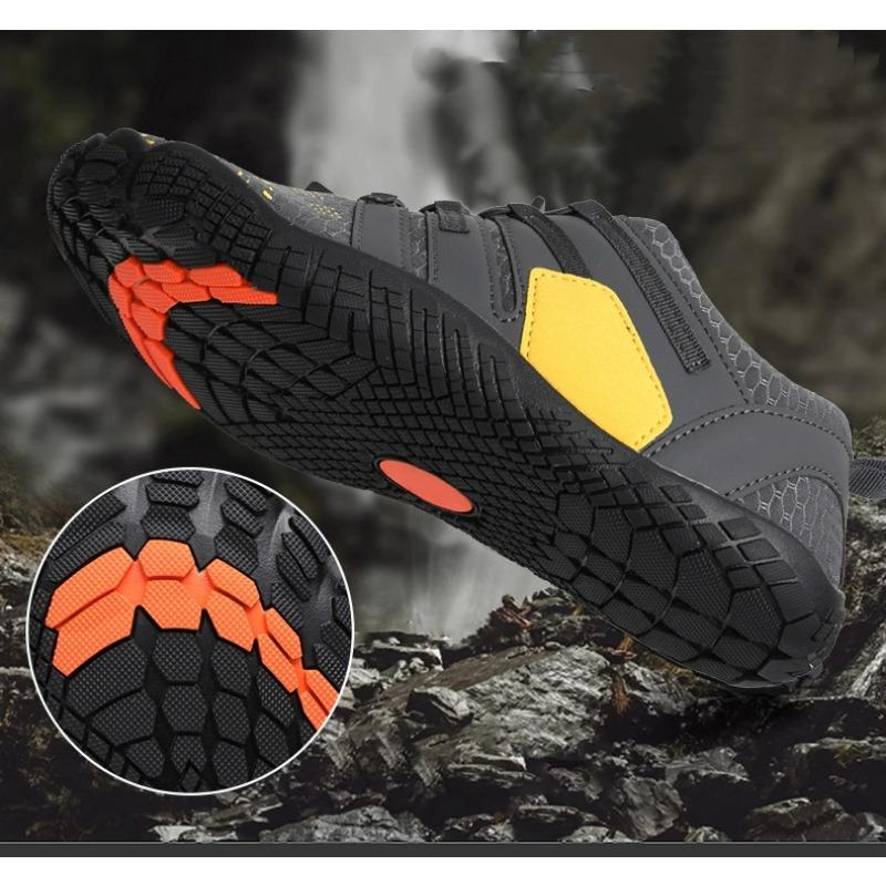 Fashion Wide Toe Barefoot Shoes for Unisex Artificial Leather Outdoor Walking Sneakers Zero Drop Minimalist Elastic Anti Slip Wear-resis