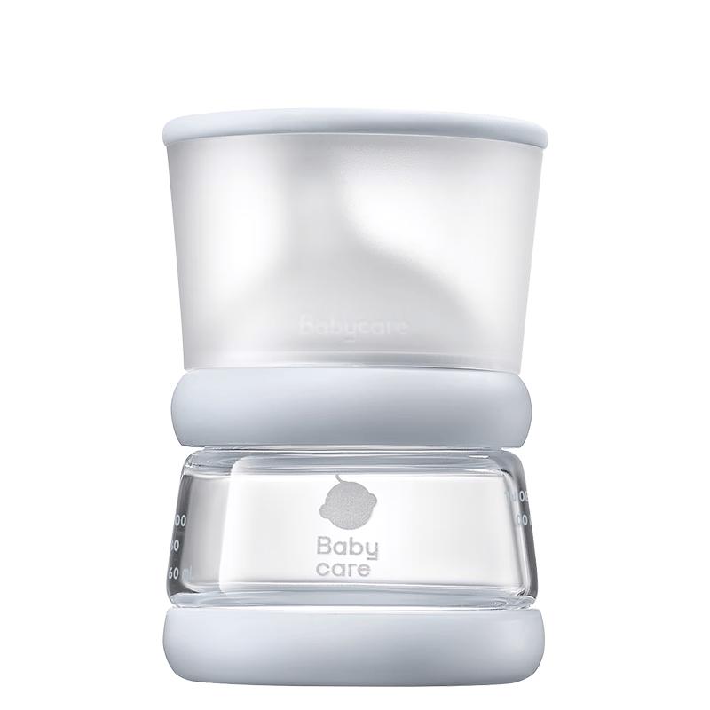 Babycare Tilted Anti-Colic Breast-like Glass Baby Bottle