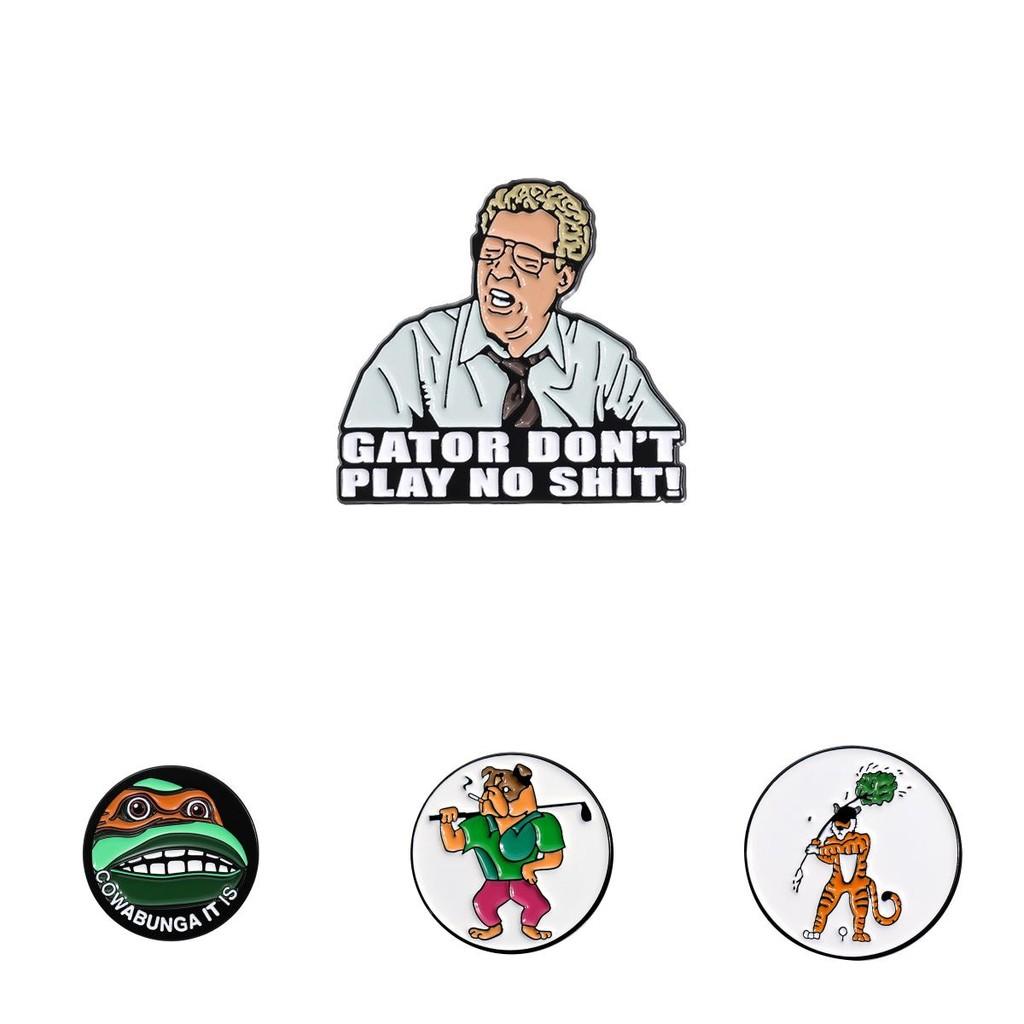 Creative Cartoon Character Metal Brooch Pin Set For Unique Decoration And Style