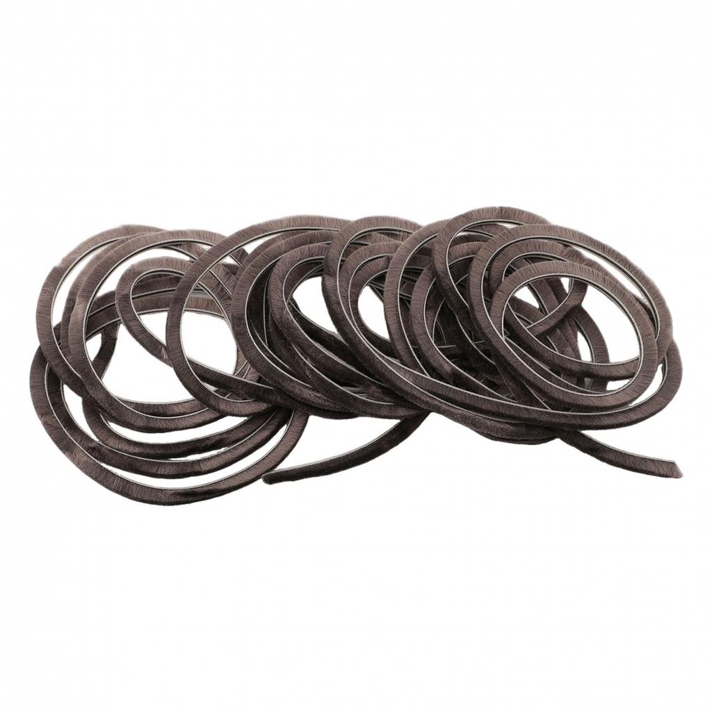 10M Seal Strip Draught Excluder Hairy Seal Brush Pile