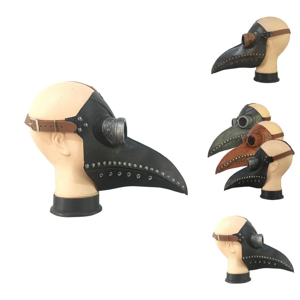 Steampunk Doctor Schnabel Mask Latex Bird Beak Halloween Costume Accessory For Cosplay