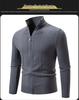 2024 Men's Trendy Fashion Zipper Cardigan Knit Sweater Jacket
