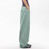 Women's Multi Pocket Straight Leg Wide Leg Solid Color Pants For Floor Mopping
