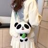New Giant Panda Doll Bag Plush Toy Oblique Span Bag Shoulder Plush Bag Doll Bag Birthday Gift Backpack