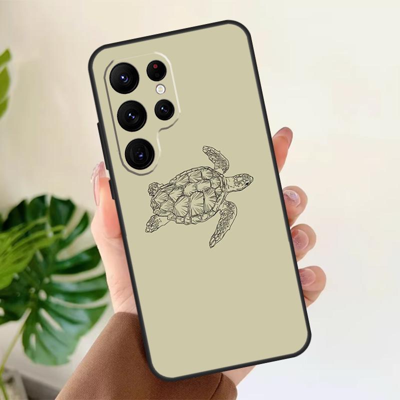 Sea Turtle Soft Case For Samsung Galaxy S25 S21 S22 S23 S24 Ultra S9 S10 Plus S20 FE S24 FE Phone Cover