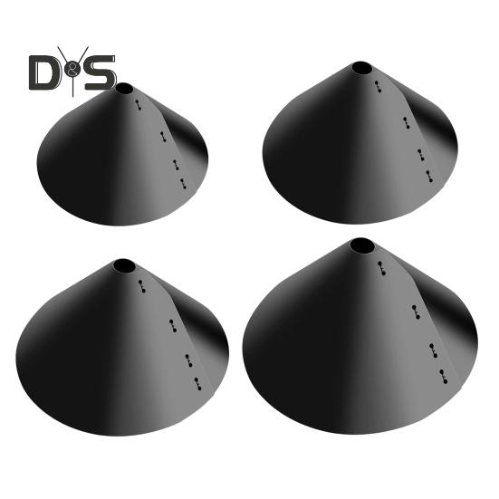 PP Squirrel Proof Baffle Pole Mounted Squirrel Guard Stopper for Outdoors Birds Feeder Pole And Shepherd Hooks