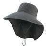 UV Protection Wide Brim Sun Hat Foldable Neck Flap Hat  for Hiking Fishing Travel