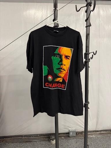 Vintage 2008 Obama Change T-Shirt History In The Making Campaign Tee Black XL Unisex T-Shirt M