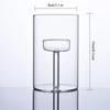 Glasseam Glas Teelichthalter Modern Zylinder Kerzenhalter für Tischdekoration Hochzeit Weihnachtsfeier Dekorationen