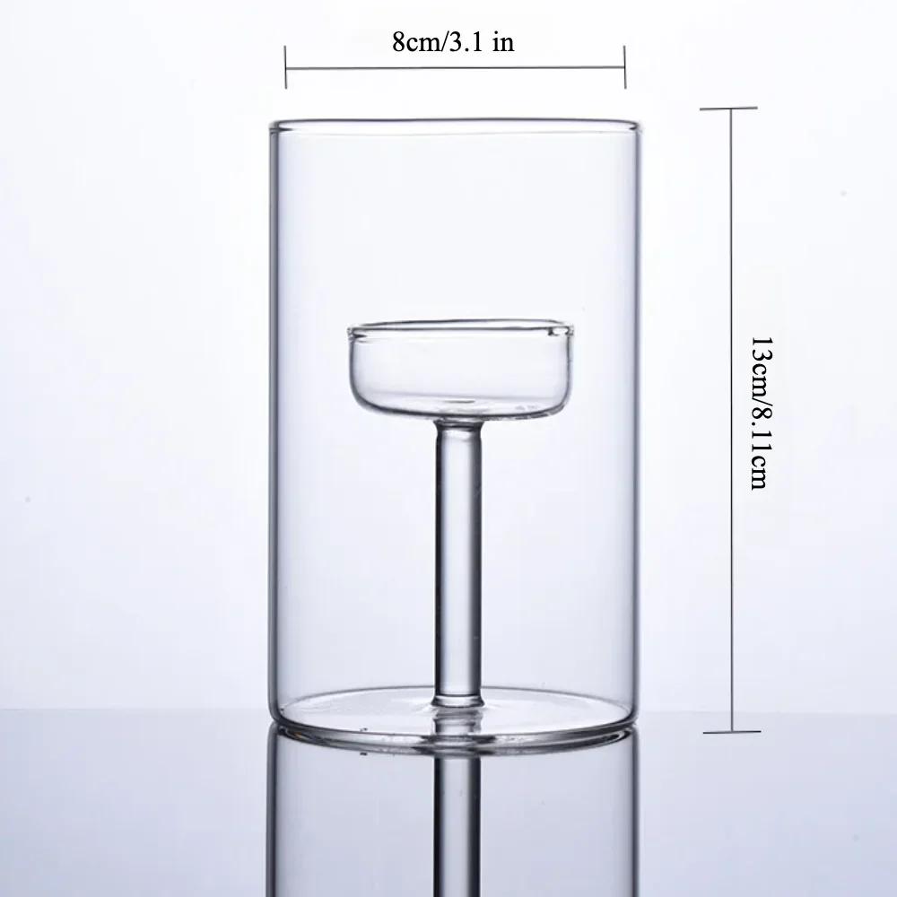 Glasseam Glas Teelichthalter Modern Zylinder Kerzenhalter für Tischdekoration Hochzeit Weihnachtsfeier Dekorationen