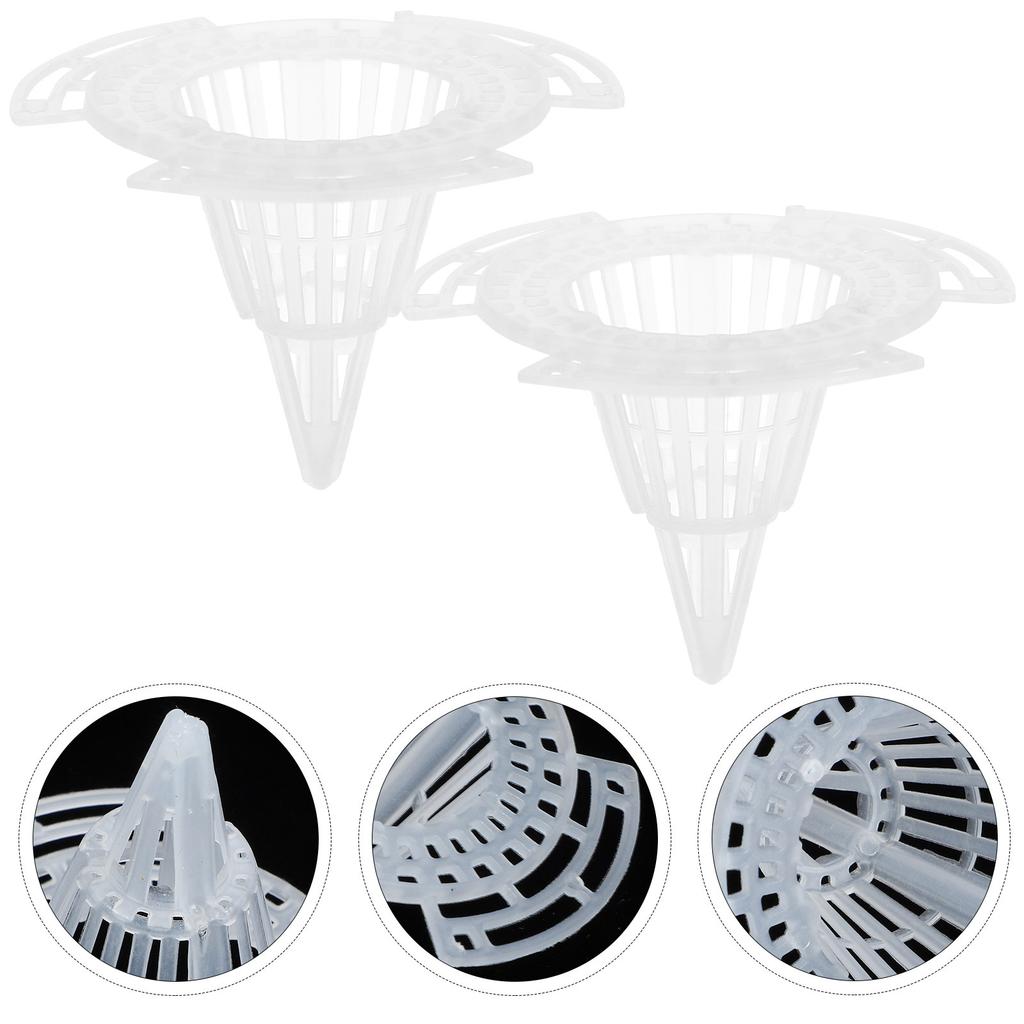 20Pcs Flowerpot Hole Mesh Pads PVC Cone Planter Bottom Net for Drainage Plant Breathable Pots Accessories Flowerpot Accessory