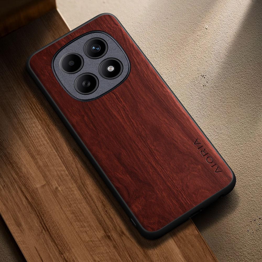 For POCO M8 M7 M6 M4 M3 Pro M5S Case Capa Funda New Fashion Wooden Pattern Pu Leather Cover for Poco M8 Pro 5g Case Coque