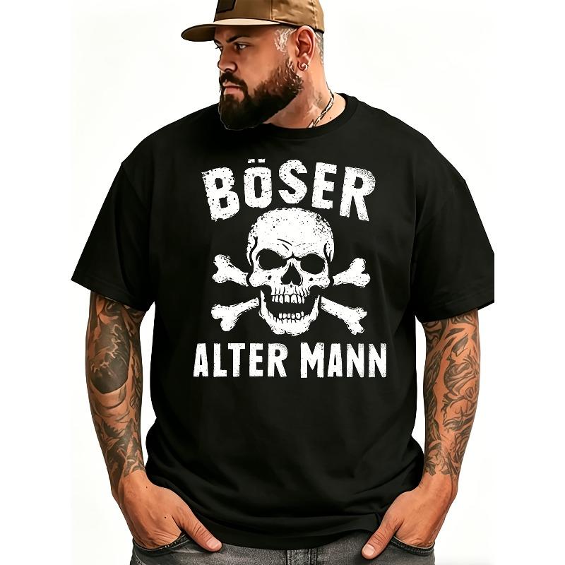 Vielseitiges und stilvolles lässiges T-Shirt für Herren | Atmungsaktiv, leicht dehnbar, Rundhalsausschnitt, Sommerliche lässige bedruckte Oberseite, Modisch, Trendig, Bequem