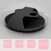 Silicone Bath Body Brush Gentle Exfoliating Body Scrubber Multi Functional Black Round Bathing Brush Facial Cleansing Brus