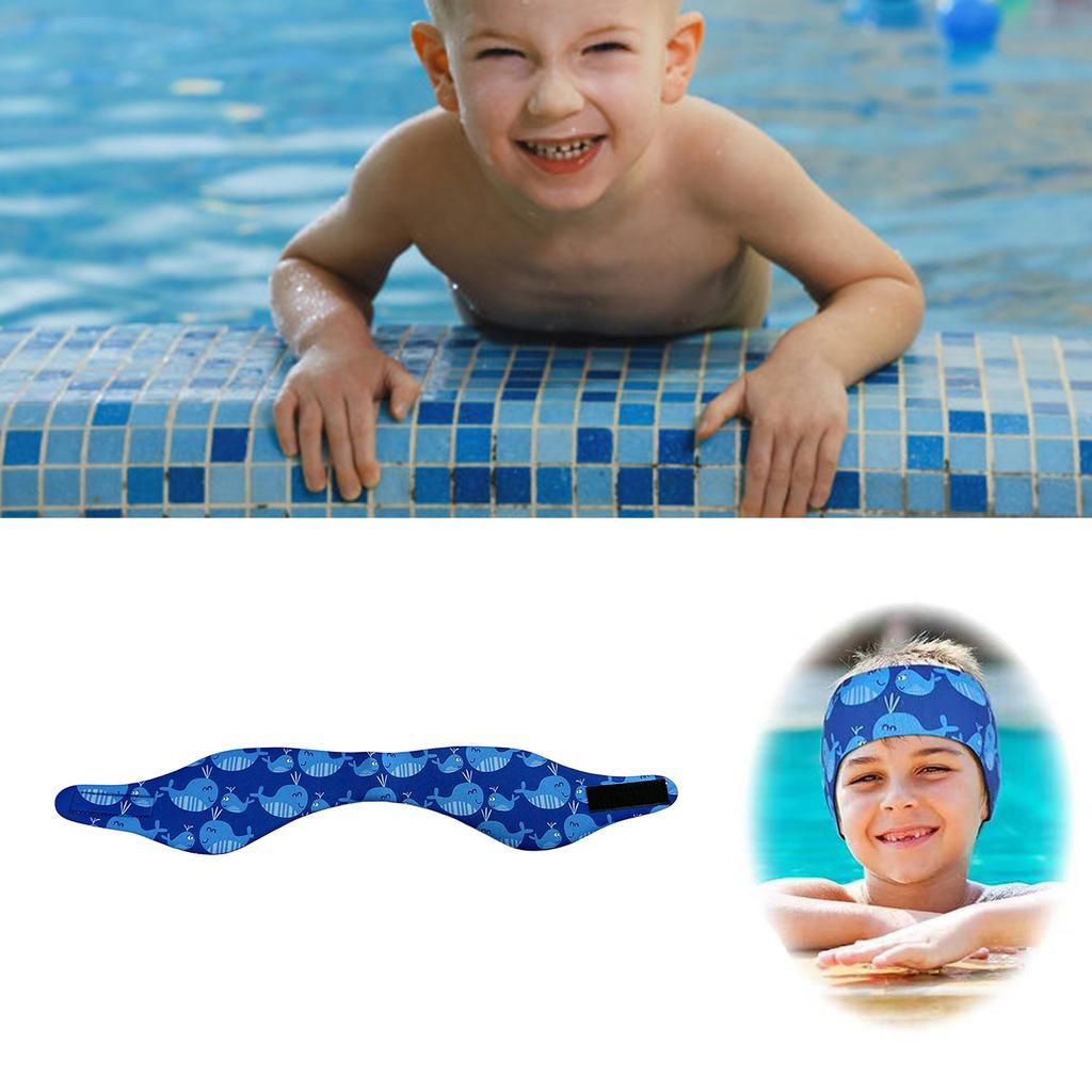 Adjustable Swim Headband Swim Ear Band Protective Covers Comfortable Swimmer Swimming Headband Ear Guards for Kid Adult