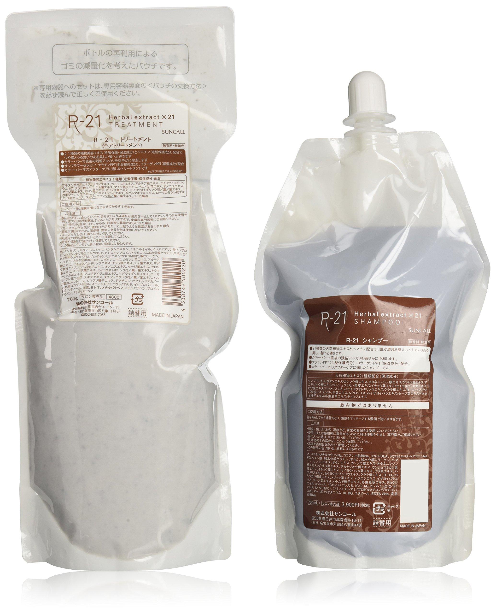 

Suncall Shampoo 700g Refill Set R-21 700ml/Treatment