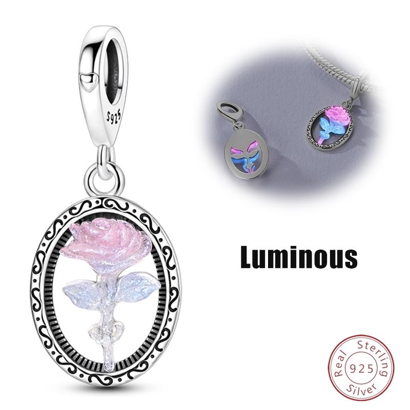 S925 Silver Bee Bear Easter Egg Guitar Jesus Saint Mary Charms Beads Fit 3mm Bracelets DIY Fine Jewelry Making