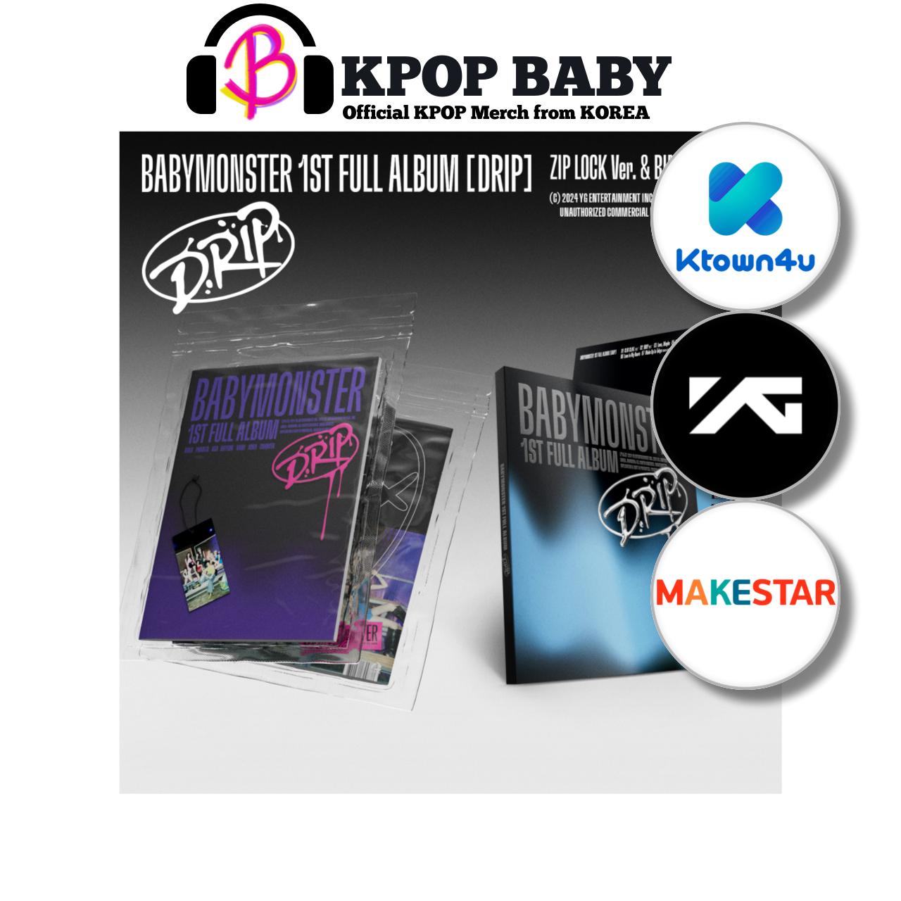 

[Предзаказ] BABYMONSTER [DRIP] 1-й ПОЛНЫЙ АЛЬБОМ (POB) NO POB (ZIP LOCK)