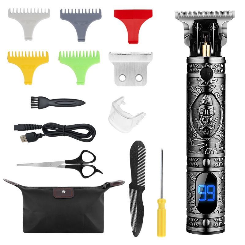New Style Hair Clipper High Power Electric Clipper Hair Salon Professional Hair Clipper Set Household USB Rechargeable Electric Clipper