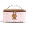 Cute Bear Cosmetic Organizer With Large Capacity For Travel And Daily Use
