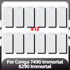 Compatible for Conga 7490 Immortal Series / 8290 Immortal Series Main Side Brush Replacement HEPA Filter Mop Pads Spare Parts