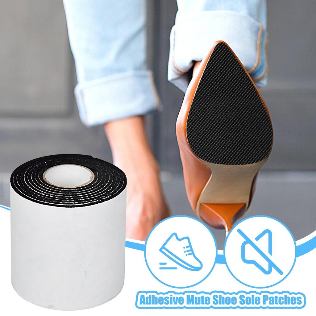 Non-Slip Sole Pad Anti-Slip Stickers Shoe Bottom Pads Cushion Protector for Quieter Sound-Canceling Chunky Heels Protection