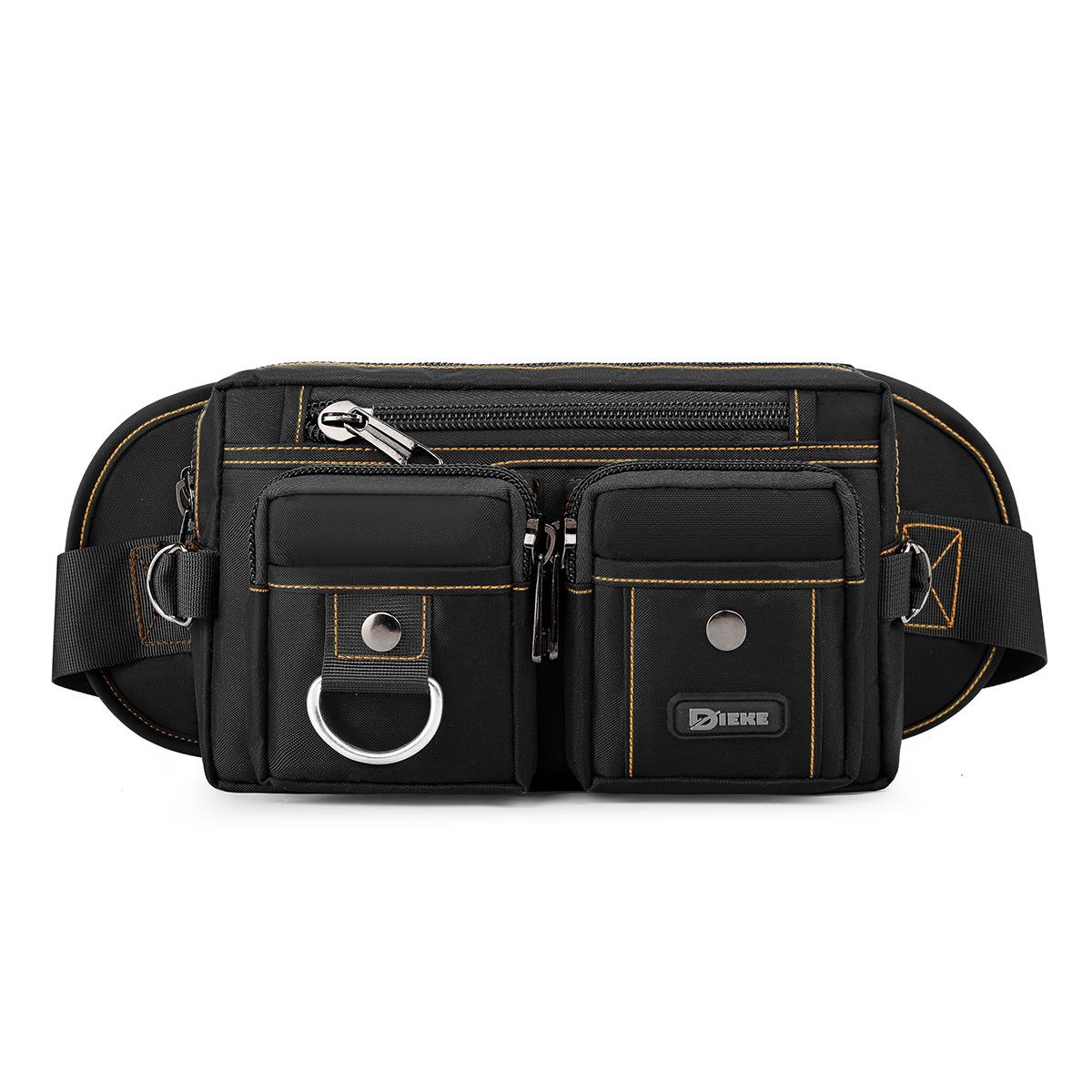 

Мужская тактическая поясная сумка Oxford - Сверхпрочная уличная поясная сумка / Карман для телефона (Водостойкий и вместительный для пеших походов/бега) 01 чёрный