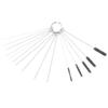 Pack of 10 Carburetor Adjustment Tool + Carrying Case + Cleaning Kit +Fuel Tube for Common 2 Cycle