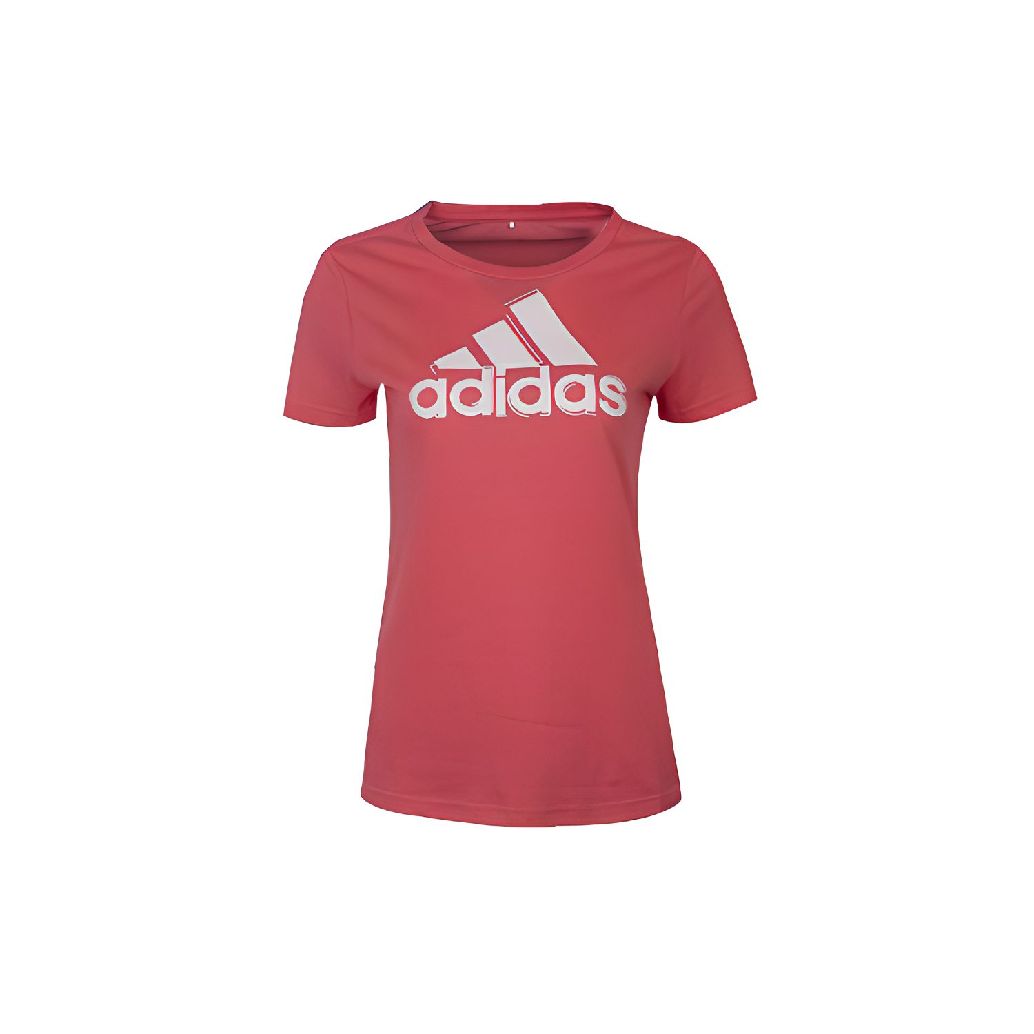 

Adidas Футболка с логотипом и принтом в виде лодочки, женская, спортивная, с круглым вырезом, розовая, AI6167 L