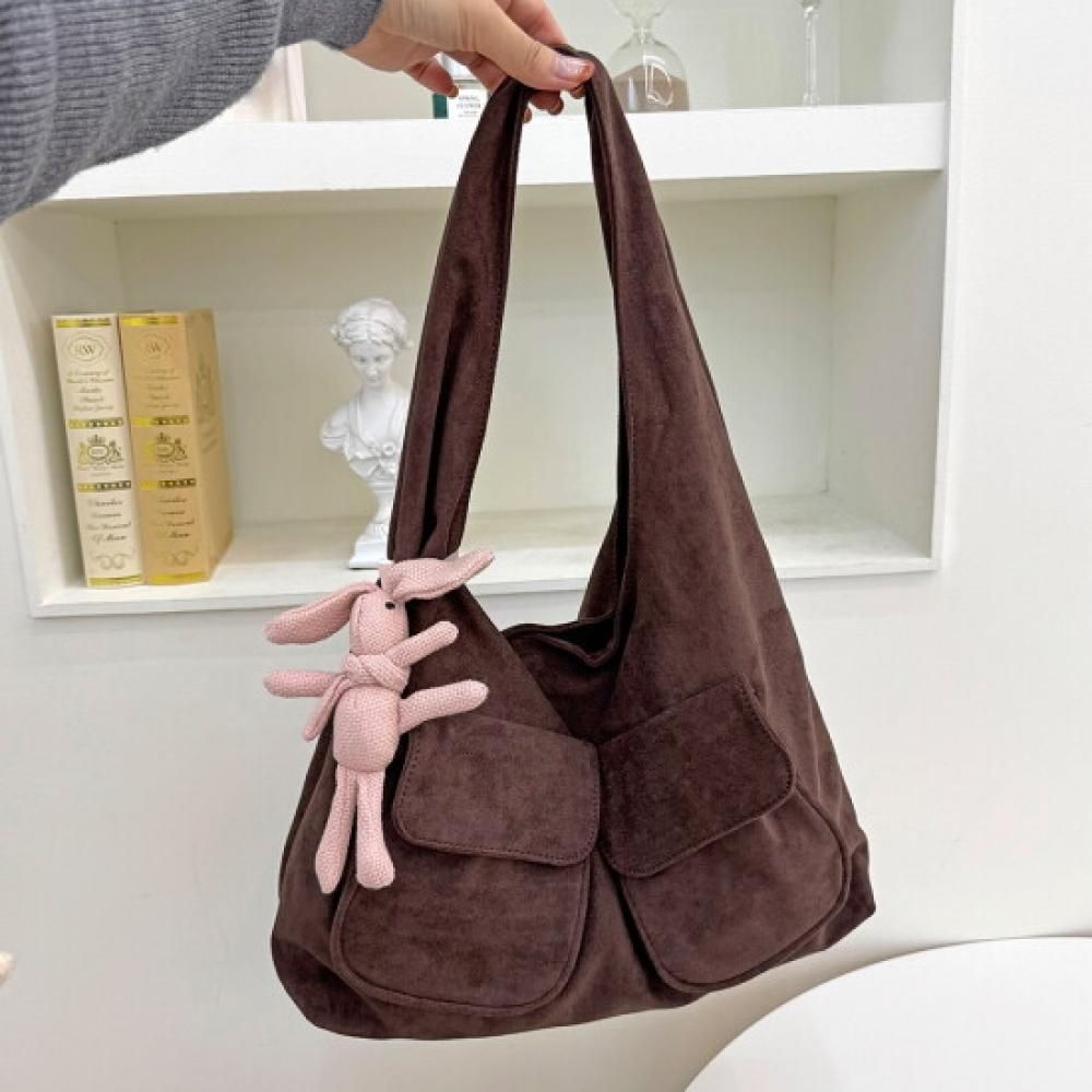 Fromheaven Suede Shoulder Bag Bobosan Keyring Bag