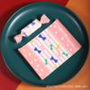 100Pcs/pack Cartoon Printed Handmade DIY Nougat Candy Packaging Oil Papers Milk Taffy Wrapper New Year Holiday Party Decoration