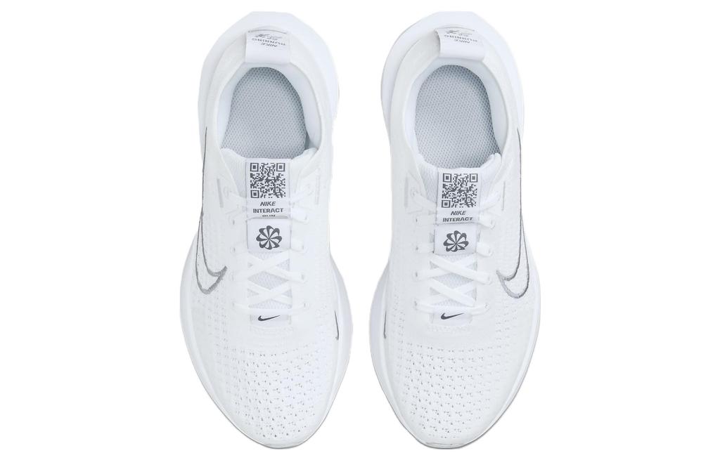 Nike Interact Run Weiß Reines Platin Metallisch Silber Damen FD2292-100