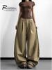 2026 Spring American Retro Wide-Leg Pleated Trousers - High Street Scissor-Leg Suit, Versatile, Loose, Slimming, Floor-Length Casual Pants.