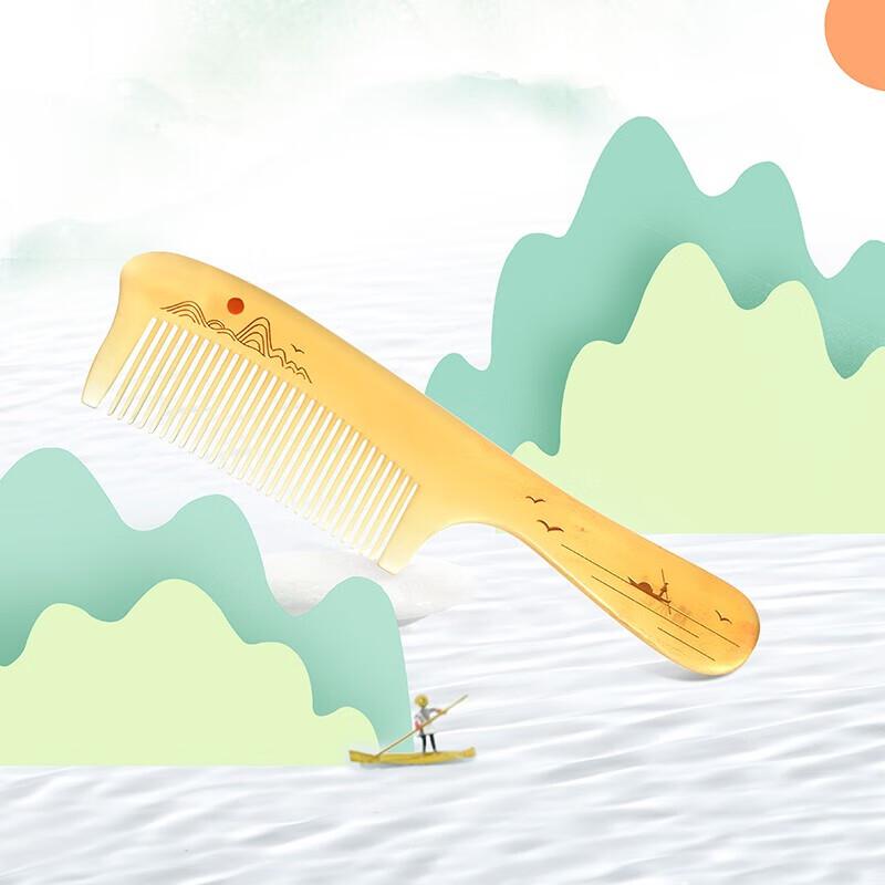 Tan Mujiang Shanhe Zhi Sheep Horn Comb